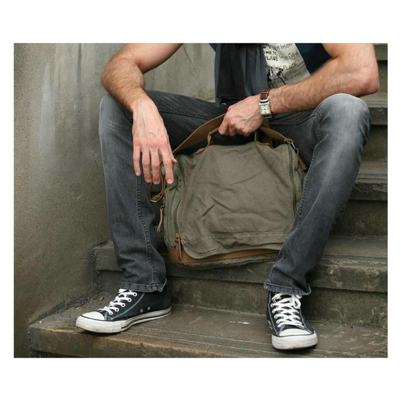 *Clearance* Canvas Leisure Messenger Bag C32KK - Picture 5 of 7